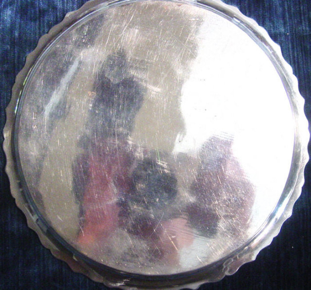 Fine China Trade Silver Salver