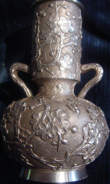 Splendid China Trade Silver Vase