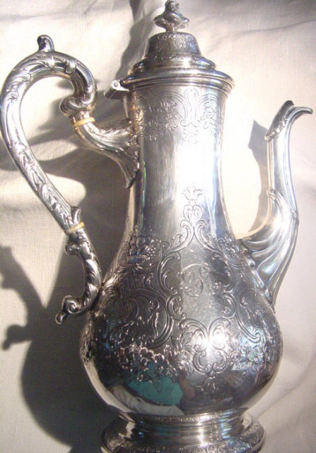 Majestic Scottish Silver Teapot
