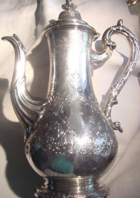 Majestic Scottish Silver Teapot
