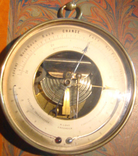 Antique French Barometer/Thermometer