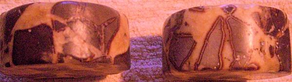 Two Elegant Plinths of Septarian Nodule