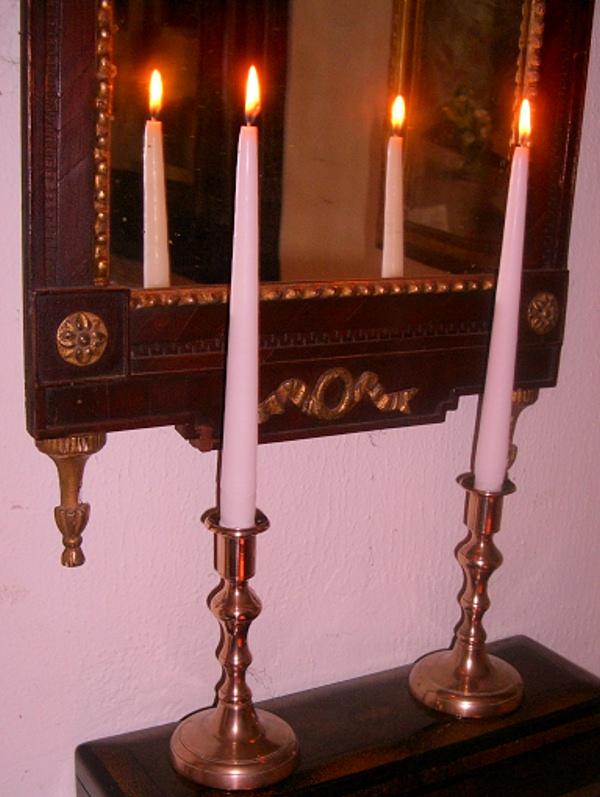 Fine Quality William IV Bell-metal Candlesticks