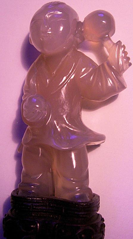 Chinese Carved Agate of a Boy-child