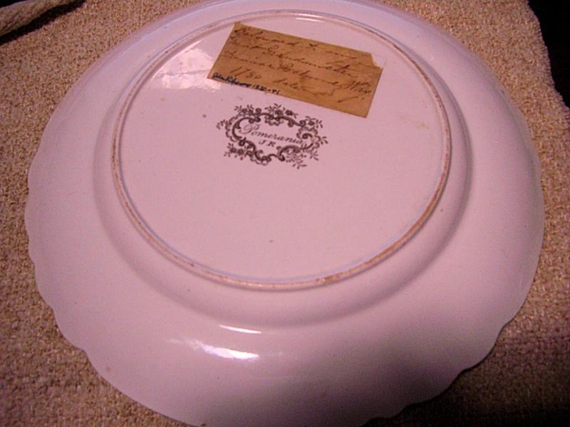 Brown-Transfer Staffordshire Plate -