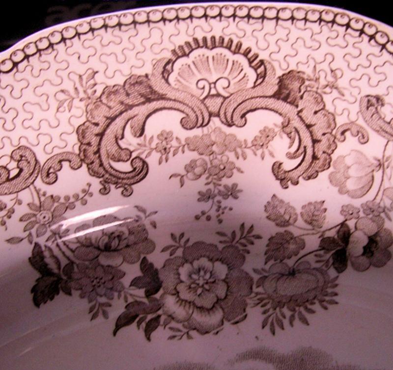 Brown-Transfer Staffordshire Plate -
