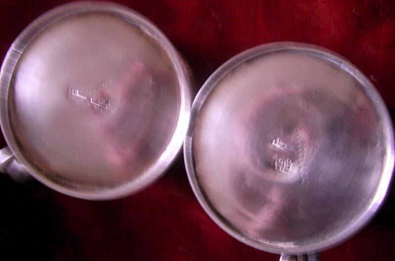 Rare Pair 18th C. Portuguese Cups