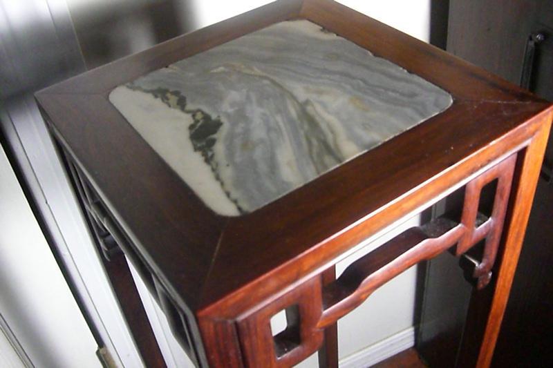 Chinese Marble-top Tall Tables