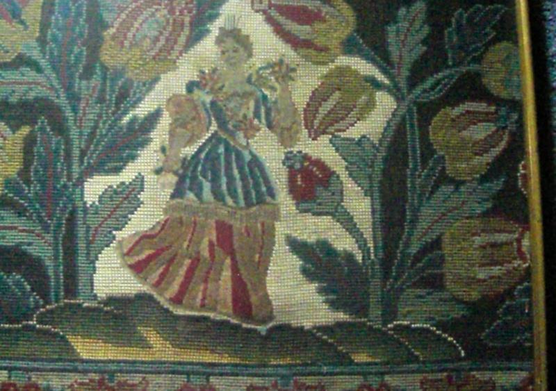 Louis XIV Needlepoint Panel: