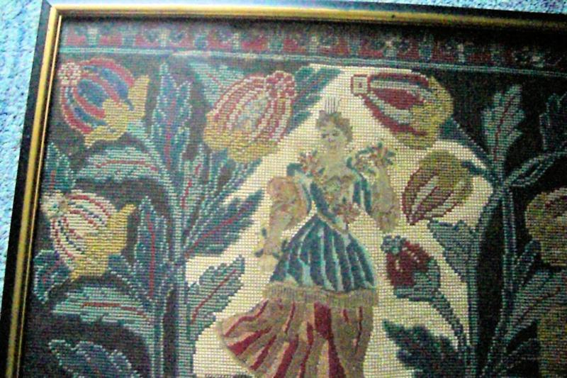Louis XIV Needlepoint Panel: