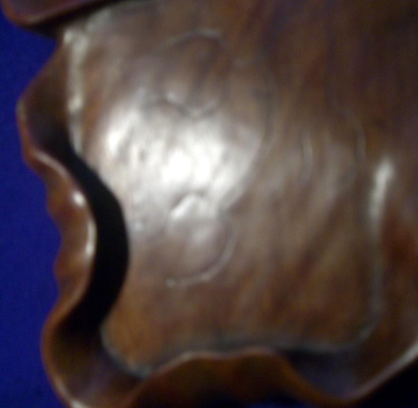 Chinese Huang Hua Li Lotus Leaf Tray
