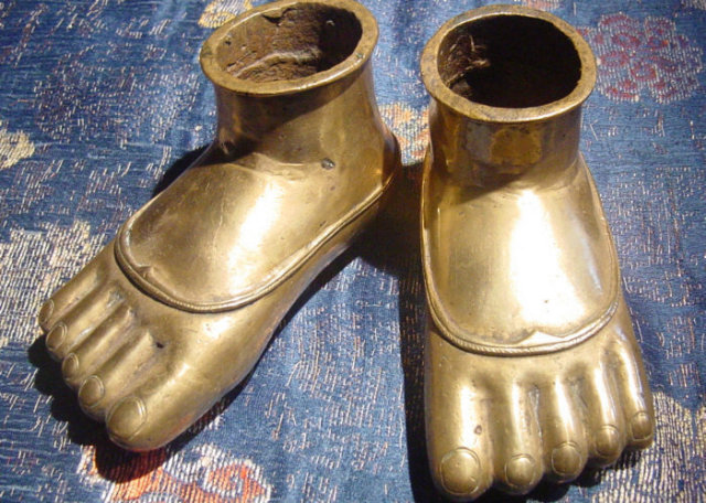 18th-19th Century Indian Brass Feet