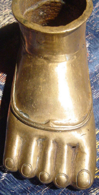 18th-19th Century Indian Brass Feet