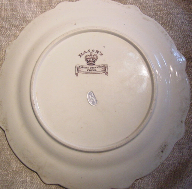 Six Early Mason's Ironstone Plates