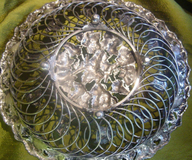Impressive Sterling Grape Basket