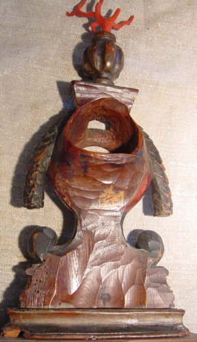 17th Century Polychrome Watch Holder