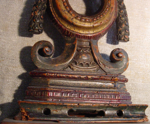 17th Century Polychrome Watch Holder