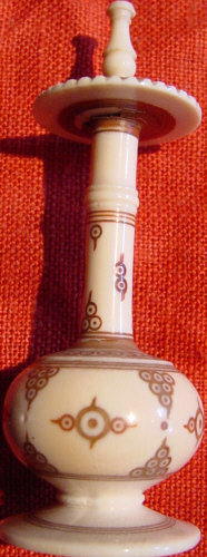 Persian Engraved Ivory Perfume Bottle