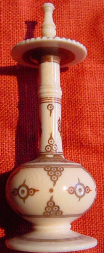 Persian Engraved Ivory Perfume Bottle