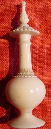 Perisan Carved Ivory Perfume Bottle
