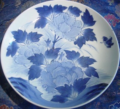 19th Century Arita Blue and White Charger