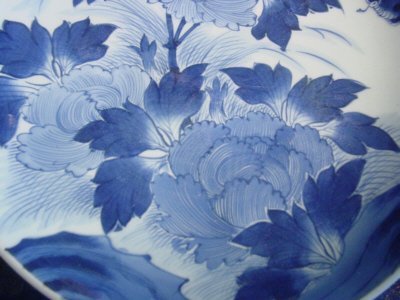 19th Century Arita Blue and White Charger