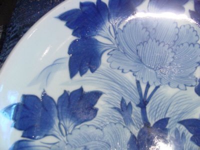 19th Century Arita Blue and White Charger