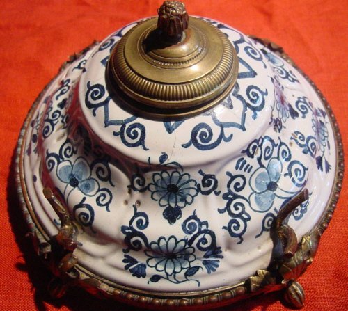 French Faience Inkstand