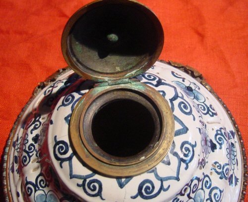 French Faience Inkstand