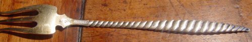 Twelve Whiting "Oval Twist" Seafood Forks