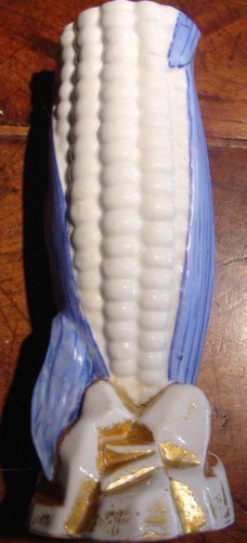Paris Porcelain Corn Cob Vase