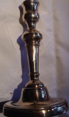 English Bell Metal Candlestick