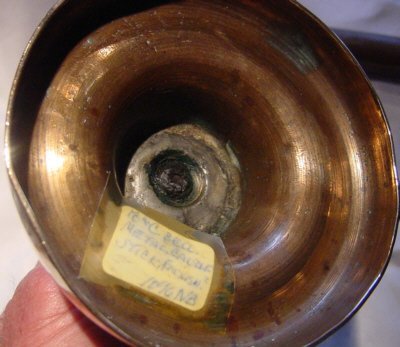 English Bell Metal Candlestick