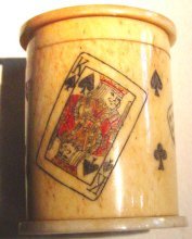 Japanese Signed Bone Dice Box