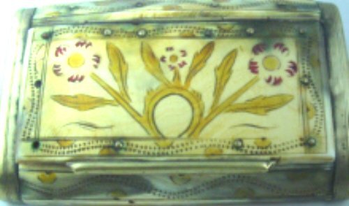 Brass-Bound Horn Snuff Box
