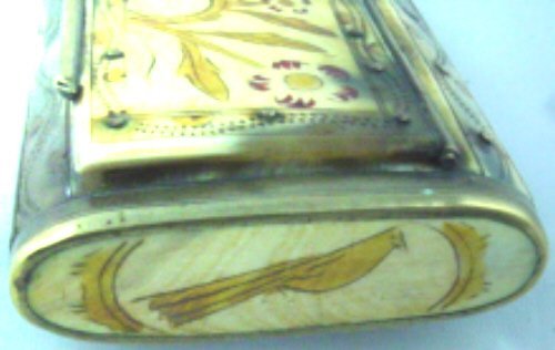 Brass-Bound Horn Snuff Box