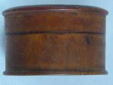 Fine Miniature On Boxwood Snuff Box