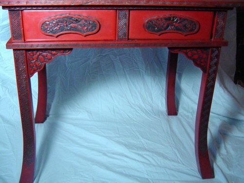 Japanese Cinnabar Lacquer Table