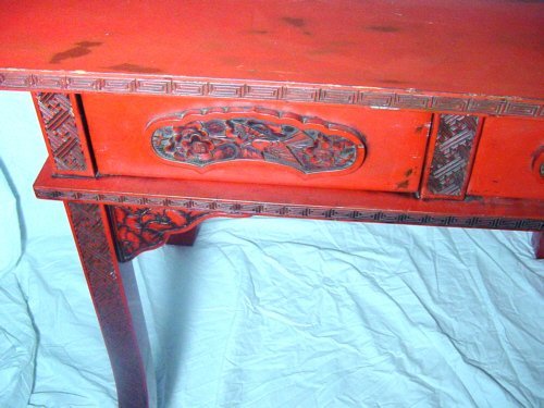 Japanese Cinnabar Lacquer Table