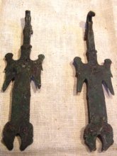 Etruscan Bronze Belt Hooks