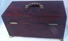Magnificent Large Mahogany Tea Caddy