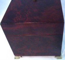 Magnificent Large Mahogany Tea Caddy