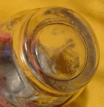 Pewter-Topped Glass Mustard Pot