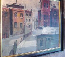 City In Snow, Landscape by Wally Brants