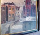 City In Snow, Landscape by Wally Brants
