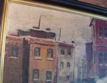 City In Snow, Landscape by Wally Brants