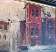 City In Snow, Landscape by Wally Brants