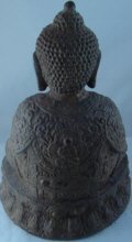 Ming Seated Buddha In Cast Iron