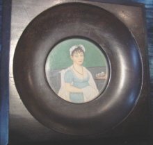 Portrait Miniature of a Seated Beauty