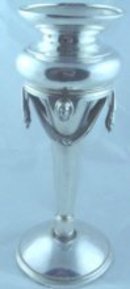 Medallion Coin Silver Vase